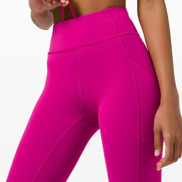 LULULEMON NWT INVIGORATE HIGHRISE TIGHT LEGGINGS 25”RIPENED RASPBERRY 20 - Picture 2 of 12